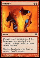 1x FOIL Unforge Darksteel MtG Magic Red Common 1 x1 Card Cards MP