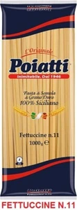 PASTA FETTUCCINE DI SEMOLA DI GRANO DURO SICILIANO 100% POIATTI N° 11  KG 1 - Picture 1 of 2