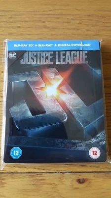 Justice League Blu Ray 3D Steelbook - MINT - UK - Image 1 of 4