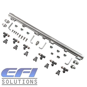 Riel de combustible de alimentación superior TAARKS 1650cc RB30 para Holden VL Nissan R31 GQ Y60 - plateado - Imagen 1 de 4