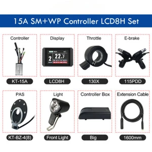 24V 36V 48V 250W Electric Bicycle Controller with LCD Display Panel for Motor  - Picture 1 of 27