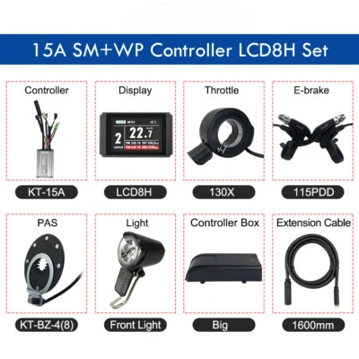 24V 36V 48V 250W Electric Bicycle Controller with LCD Display Panel for Motor  - Image 1 of 4
