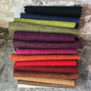 Hard Wearing Linen Effect Upholstery Fabric For Curtains & Cushions Per Metre - Picture 1 of 67