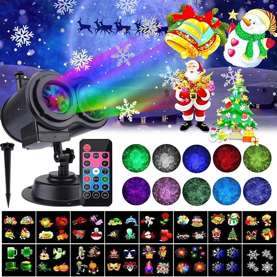 Christmas Projector Lights Outdoor Holiday Snowflake Projector with Remote EU/US - Image 1 of 1