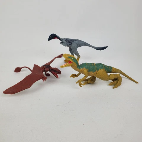 Jurassic World Dino Rivals Attack Pack (3) Dimorphodon Mononykus Velociraptor Cover