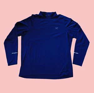 Arc'teryx First Layer Grunge Gorpy Skater Modern Royal Blue Quarter Zip Up, XL - Picture 1 of 7