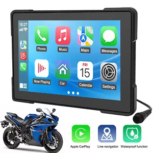 5 Inch IPS IP67 Waterproof Motorcycle Wireless Carplay/android Auto With Bracket - Picture 1 of 12