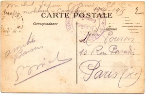 Francia 1915 postal de Le Havre a París con sello de mano del 5º Regimiento del Genio - Imagen 1 de 2