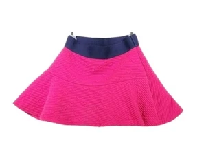 Cat & Jack Pink Quilted Heart Textured Wavy Hem Mini Skirt Size M 7 / 8 - Picture 1 of 3