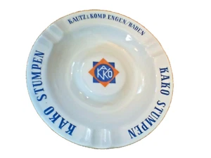 PLANKENHAMMER Floss Bavaria KARO STUMPEN Kautz & Komp Engen/Baden Ashtray 6 3/8" - Picture 1 of 11