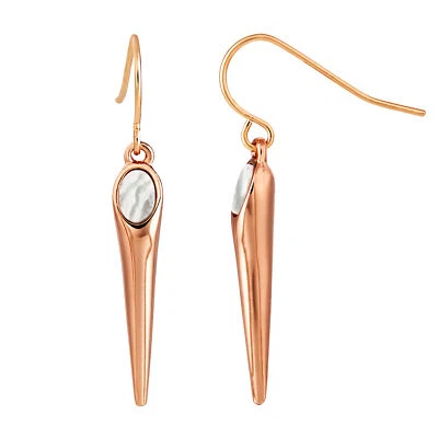 Ohrhänger Ohrring Stahl Buckley London Ohrhänger Perlmutt rosa Damen Glänzend - Bild 1 von 2