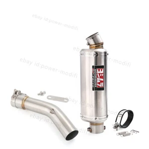 Puntas silenciadoras de tubo de enlace medio silenciador silenciador silenciador silenciador silenciador 51 mm para Yamaha FZ1 Fazer 2006-2015 - Imagen 1 de 11