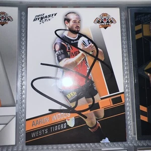 Aaron Woods Signed 2012 Select Dynasty NRL card Wests Tigers - Picture 1 of 1
