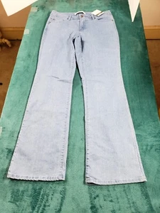 Jaclyn Smith Jeans Womens Blue Bootcut Pants Sz 10 Ladies Denim Stretch NWT - Picture 1 of 13