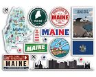 A5 Sticker Sheet Maine Vinyl Stickers - USA States America State Travel #79179