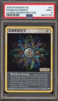 Pokemon Rainbow Energy EX Legend Maker Reverse Holo Rare #81 PSA 9 Mint - Image 1 of 2
