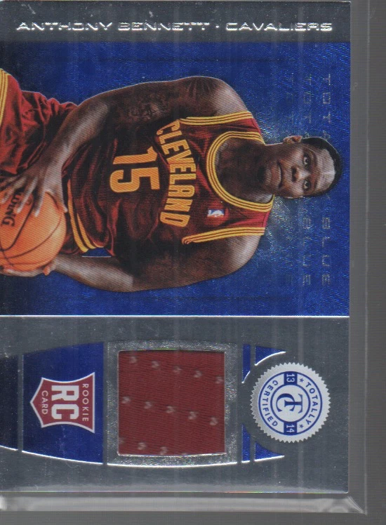 ANTHONY BENNETT 2013-14 TOTALLY CERTIFIED TOTALLY BLUE  JERSEY ROOKIE #185/99 - Image 1 of 1