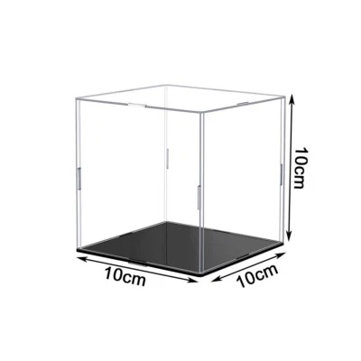 10/15/25cm Acrylic Display Case Dustproof Box Perspex Clear Collectibles Models - Image 1 of 4