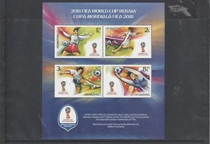 2018 ROMANIA STAMPS RUSSIA WORLD CUP FOOTBALL MS MNH - Picture 1 of 1