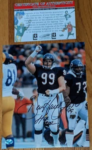Dan Hampton "99" handsigniert "HOF 2002" beschriftet 8x10 mit Legends of the Field - Bild 1 von 1