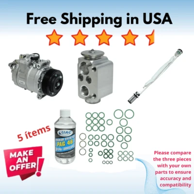 Compressor & Valve A/C Fit BMW X1 2013-2015, BMW 135is 2013 - Image 1 of 4