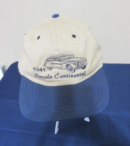 Ford Khaki Blue SnapBack Cap 1941 Lincoln Continental Embroidered Hat - Picture 1 of 5