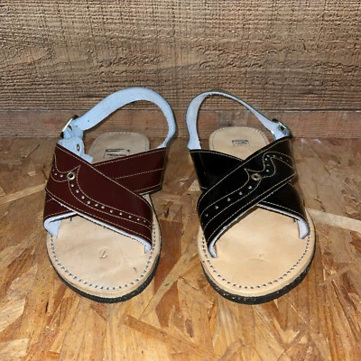 Huarache Artesanal Mexicano. Huarache Cruzado. Mexican Sandal Leather Hand Made - Image 1 of 4