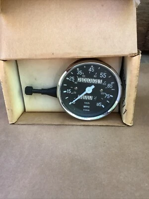 Medidor de velocímetro VDO OEM Enduro 85 MPH (km/h/mph) 20/160/8 W 1,55 - ¡NUEVO ANTIGUO!! Foto 1 de 4