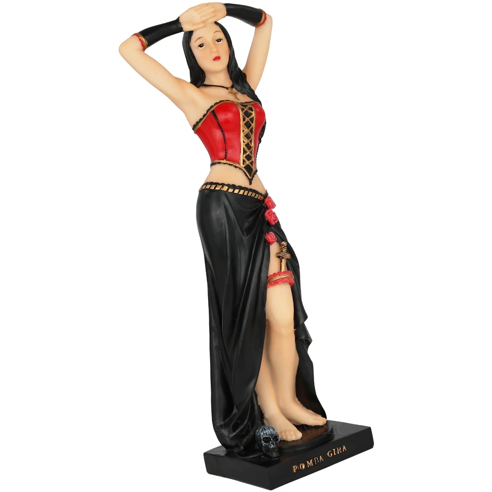 12" Pomba Gira  Afro-Brazilian Female Spirit  Resin Statue - Image 1 of 1