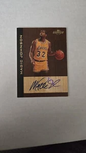 2008-09 MAGIC JOHNSON AUTO TOPPS HARDWOOD MAPLE SIGNATURE INSERT #9/9! - Picture 1 of 13