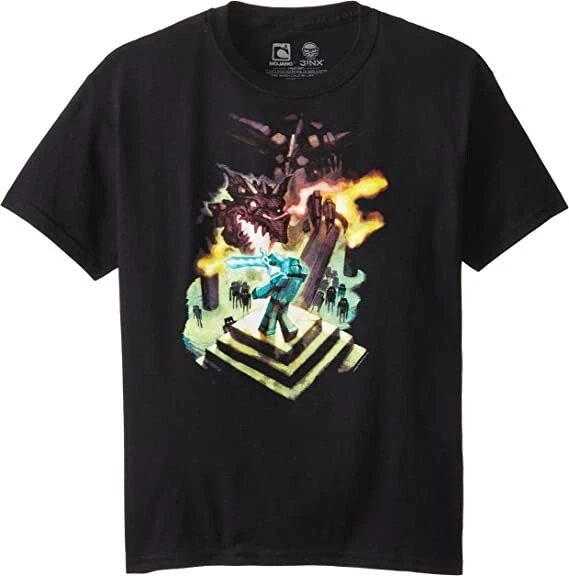 Official Minecraft Jinx Enderdragon T Shirt KIDS MEDIUM NEW - Image 1 of 1