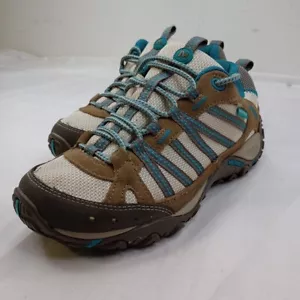 Zapatos de senderismo Merrell para mujer turquesa J086300 Trail parte superior baja cuero con cordones 6,5 - Imagen 1 de 14