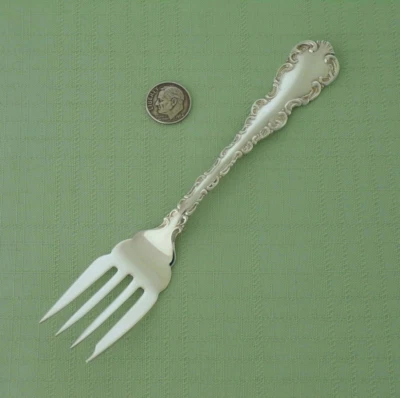 BIRKS TENEDOR ENSALADA POSTRE LOUIS XV plata esterlina 6 1/8" múltiples SIN MONO Foto 1 de 3