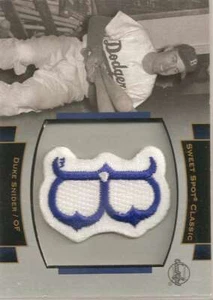 2003 UD Sweet Spot Classics Logo Patch #P-DS1 Duke Snider MEM - Picture 1 of 2