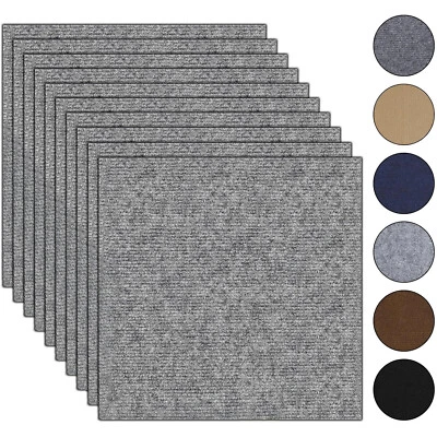 10PCS Teppichfliesen Selbstklebend 30 x 30cm Filzfliesen Teppichboden Bodenbelag - Bild 1 von 4