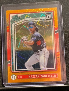 Nazzan Zanetello 2024 Donruss Optic Rated Prospect Orange Velocity - Red Sox - Bild 1 von 2