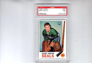 1969 Topps Gary Smith #78 Oakland Seals PSA 7 NMT - Picture 1 of 1