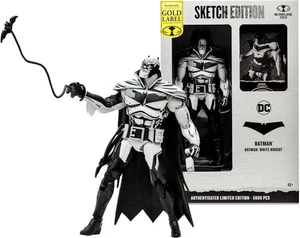 DC Multiverse Batman White Knight Sketch Edition Gold Label 7 Zoll Scale Action - Bild 1 von 2