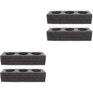 4 pcs Coffee Cup Take Out Fixing Trays 3-hole Cup Holders Drinks Carrier - Picture 1 of 12