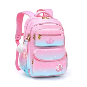 Clouds Design Kids Backpack Oxford Cloth Student School Backpacks Girls - Picture 1 of 17