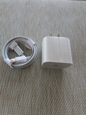 New 20w USB-C Fast Charging Adapter With Charging Cable For iPhone And Android - Image 1 of 4