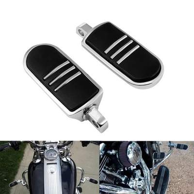 1-1/4"Highway Foot Pegs Fit For Harley Touring Street Glide FLHX Road King FLHR - Image 1 of 4