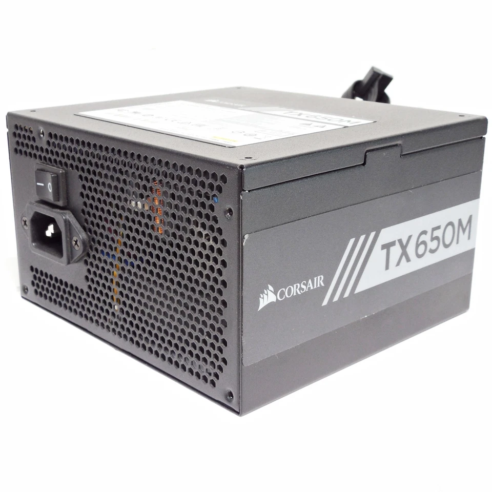 Corsair 650W Watt PSU Power Supply Unit ATX PC TX650M Semi-Modular - Image 1 of 4