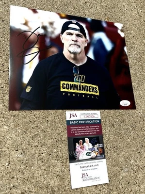 DAN QUINN Commanders SIGNED 8X10 Photo JSA COA WASHINGTON B - Image 1 of 2