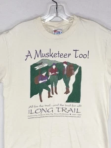 Vintage Vermont Long Trail Hiking Shirt Adult Medium “A Musketeer Too!” Gorpcore - Picture 1 of 8