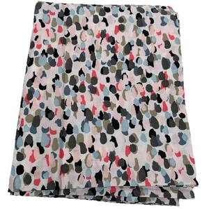 IKEA SMASTARR Pillowcase Standard Charcoal Coral Pink Black Dots 30"x19" - Picture 1 of 7