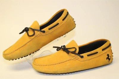 Tod's X Ferrari Men US 6.5 UK 5.5 Italy Made Suede Driving Moccasin Loafer Shoes - Image 1 of 4