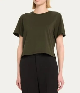 ALC Julia Crop Tee Top Mossy Green Size XS Crew Neck - Picture 1 of 5