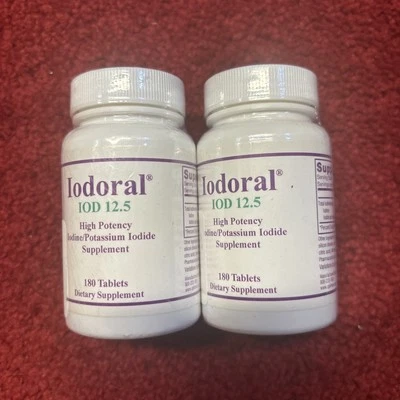 2x Yodoral IODO 12.5 - 180 Tabs Exp 3/26 2 Botellas Foto 1 de 2
