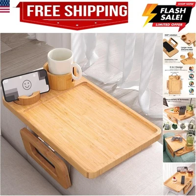 Couch Arm Tray,Bamboo Folding Sofa Tray,Sofa Armrest Trays Couch Arm Table Cl... - Image 1 of 4
